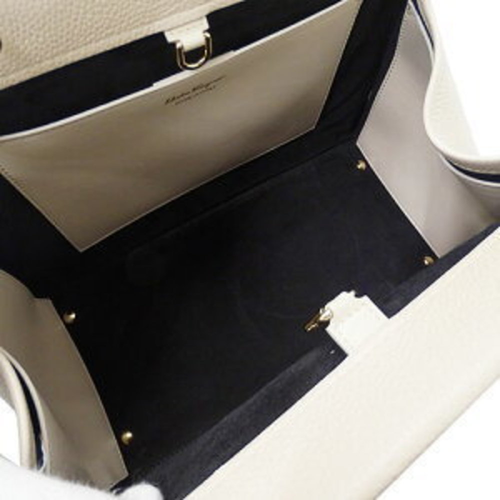 Ferragamo Bag Handbag Leather Beige Handheld - Picture 5 of 16